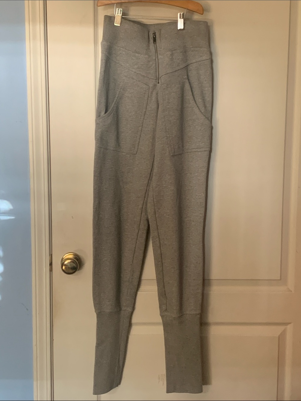FP Movement by Free People Light Gray High-Waist Jogger Pants